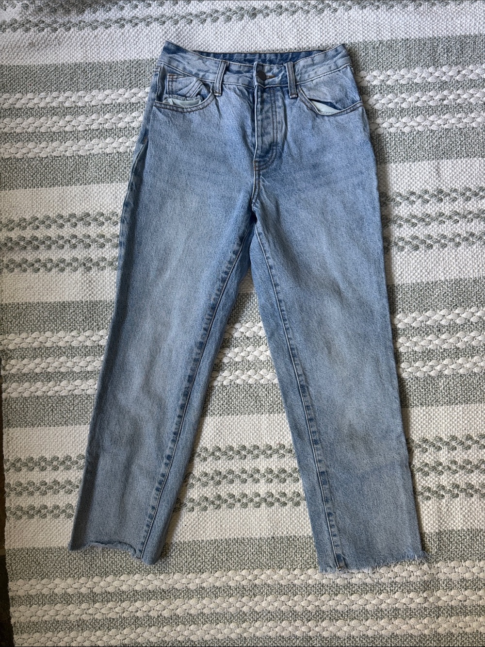 Brandy Melville Light Wash Straight Leg Jeans